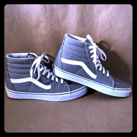 Vans Shoes - NEW VANS SK8 High Top Gray Canvas Sneakers